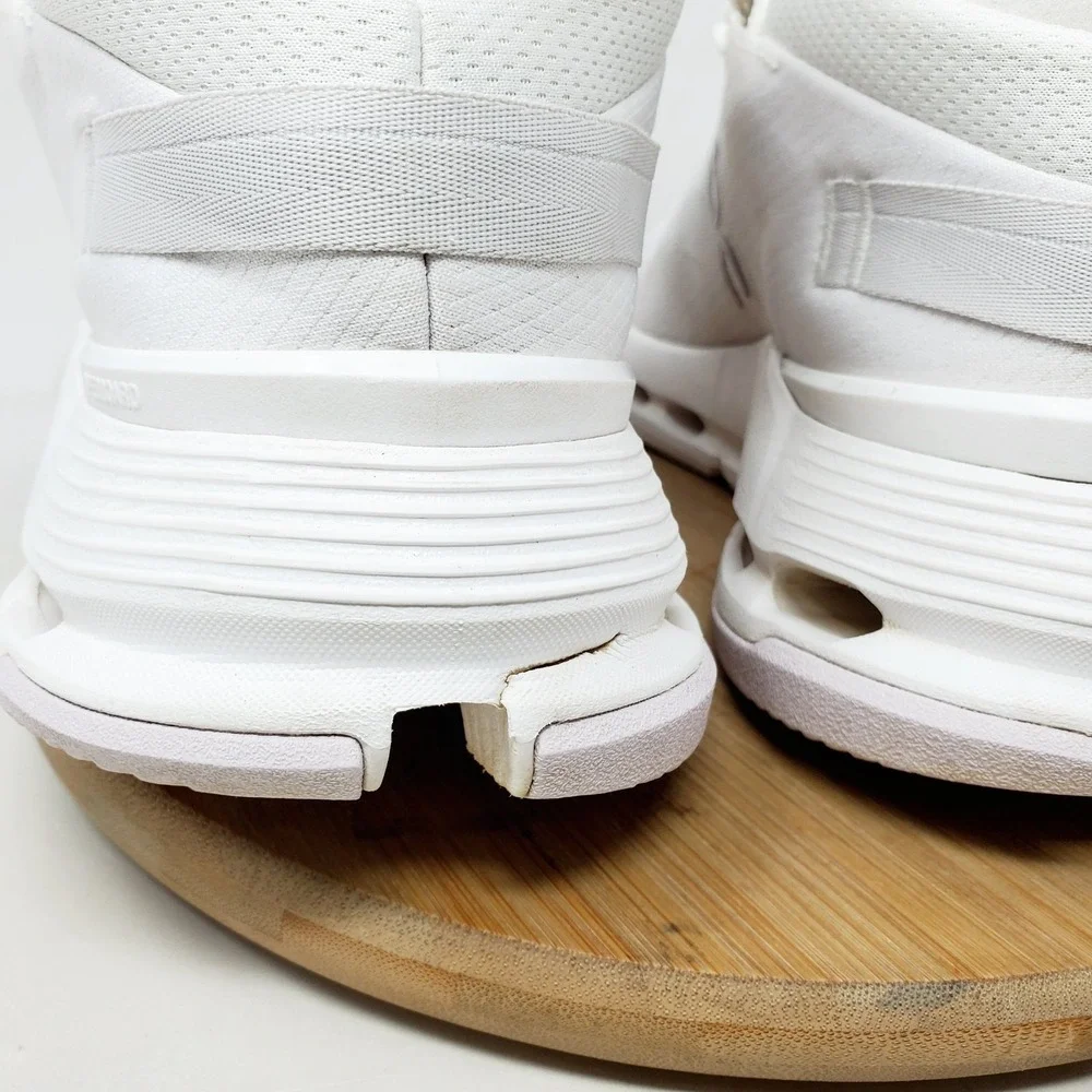 On Cloudnova Shoes Womens 11 White Sneaker Casual Gym Running Comfort